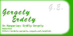 gergely erdely business card