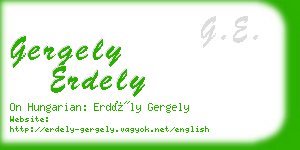 gergely erdely business card